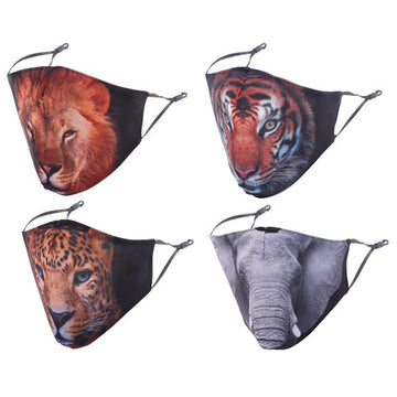MaskiT Reusable 3 Layer Masks - Safari Animals